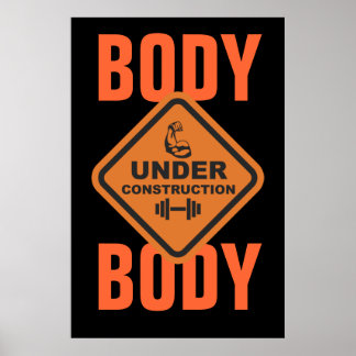 Lichaam in aanbouw poster