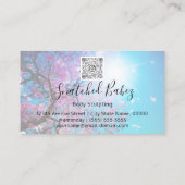 Lichaam Logo Sculpting QRCODE Roos Roze boom Visitekaartje (Achterkant)