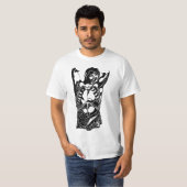 lichaam Mannelijke menselijke anatomie abstracte k T-shirt (Voorkant volledig)