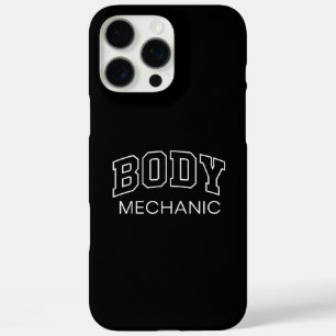 Lichaam Mechanic Grappige Atletische Letter Fitnes iPhone 16 Pro Max Hoesje
