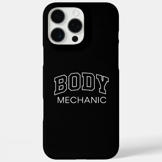 Lichaam Mechanic Grappige Atletische Letter Fitnes Case-Mate iPhone Case (Achterkant)