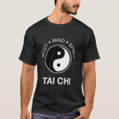 Lichaam Mind Spirit Yin Yang Symbool Tai Chi T-shirt (Voorkant)