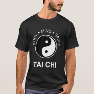 Lichaam Mind Spirit Yin Yang Symbool Tai Chi T-shirt