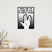 Lichaam naar sciencefiction poster bord afdruk (Keuken)