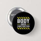 Lichaam onder bouwproject Bodybuilding Workout Bod Ronde Button 5,7 Cm (Voorkant /achterkant)