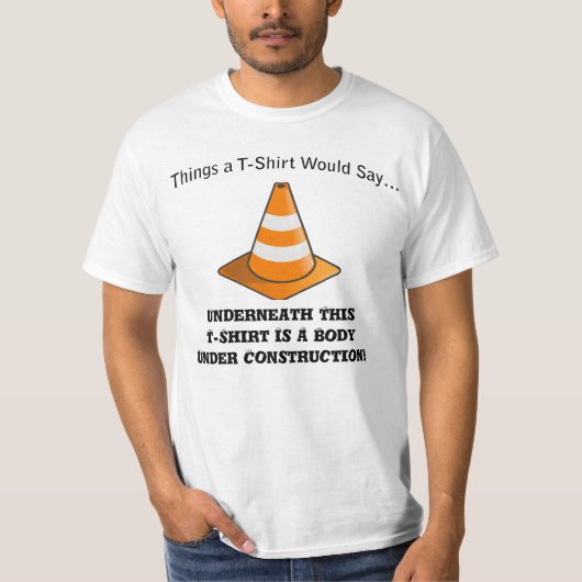 Lichaam onder constructie T-shirt (Voorkant)