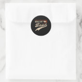 Lichaam op basis van de risket Bbq Ronde Sticker (Tas)