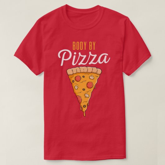 Lichaam op Pizza Slice Premium T-shirt (Design voorkant)