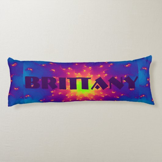 Lichaam Pillow Large Sunburst Star Explosion tye-k Lichaamskussen (Achterkant)