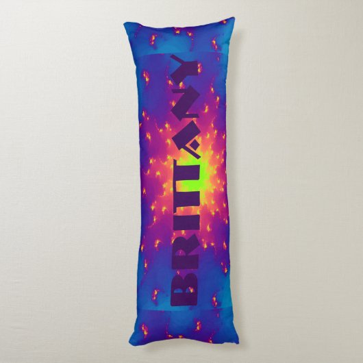 Lichaam Pillow Large Sunburst Star Explosion tye-k Lichaamskussen (Achterkant (Verticaal))