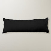 Lichaam Pillow - Solid Black en White Lichaamskussen (Voorkant)