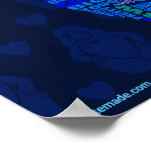 Lichaam Positief poster 3 in blauw (Hoek)