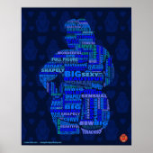 Lichaam Positief poster 3 in blauw (Voorkant)
