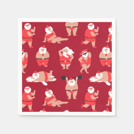 Lichaam Positieve Kerstman Vakantie Servet