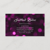 Lichaam Sclupting Beauty Gold Logo Massage Studio Visitekaartje (Achterkant)