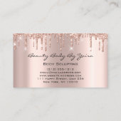 Lichaam Sculpting Beauty Logo Glitter Gold Logo Visitekaartje (Achterkant)