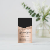 Lichaam Sculpting Logo Gold SPA Roos Black Busines Visitekaartje (Staand voorkant)