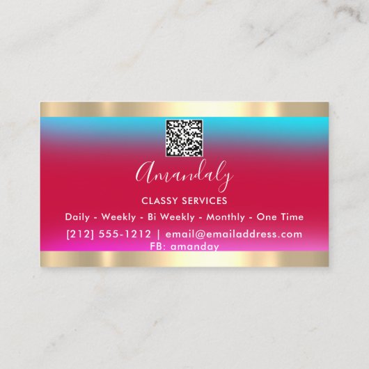 Lichaam Slupende SPA-code Logo rokerblauw rood gou Visitekaartje (Achterkant)