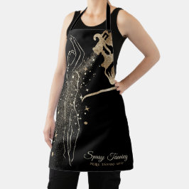 Lichaam Tan Spray glitter sterren make-up Schort