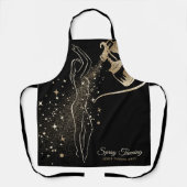 Lichaam Tan Spray glitter sterren make-up Schort (Voorkant)