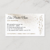 Lichaam Tan Spray Gold Visitekaartje (Achterkant)