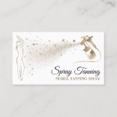 Lichaam Tan Spray Gold Visitekaartje (Voorkant)