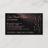 Lichaam Tan Spray Roos Gold Visitekaartje (Achterkant)