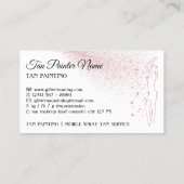 Lichaam Tan Spray Roos Gold Vrouwen Visitekaartje (Achterkant)