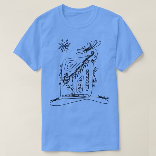 Lichaam uit de vrije hand 70s t-shirt (Design voorkant)