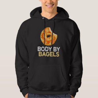 Lichaam van Bagels Foodie Bread Bakery Food Jewish Hoodie