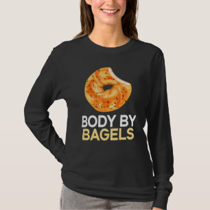 Lichaam van Bagels Foodie Bread Bakery Food Jewish T-shirt