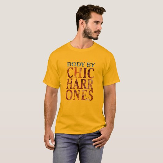 lichaam van chicharrones bacon grappig t-shirt ont (Voorkant volledig)