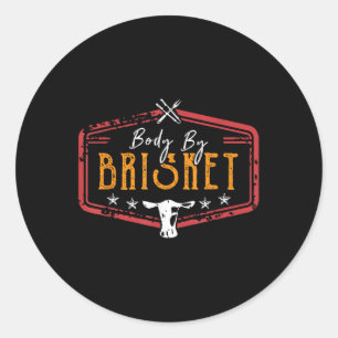 Lichaam van de achtertuin Cookout Bbq Grill Pitmas Ronde Sticker