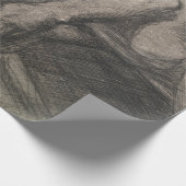 Lichaam van een Man dat de schedel vasthoudt (door Cadeaupapier (Hoek)