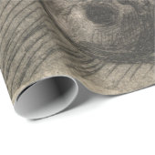 Lichaam van een Man dat de schedel vasthoudt (door Cadeaupapier (Rol Hoek)