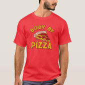 Lichaam van Pizza - grappige  fitness Love Cheesy T-shirt (Voorkant)
