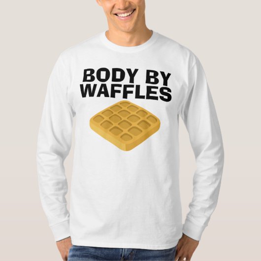 Lichaam van wafels, grappige T-shirts (Voorkant)