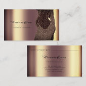 Lichaam Venus Cosmetic Beaugery Gold Sepia Deep Afsprakenkaartje (Voorkant / Achterkant)