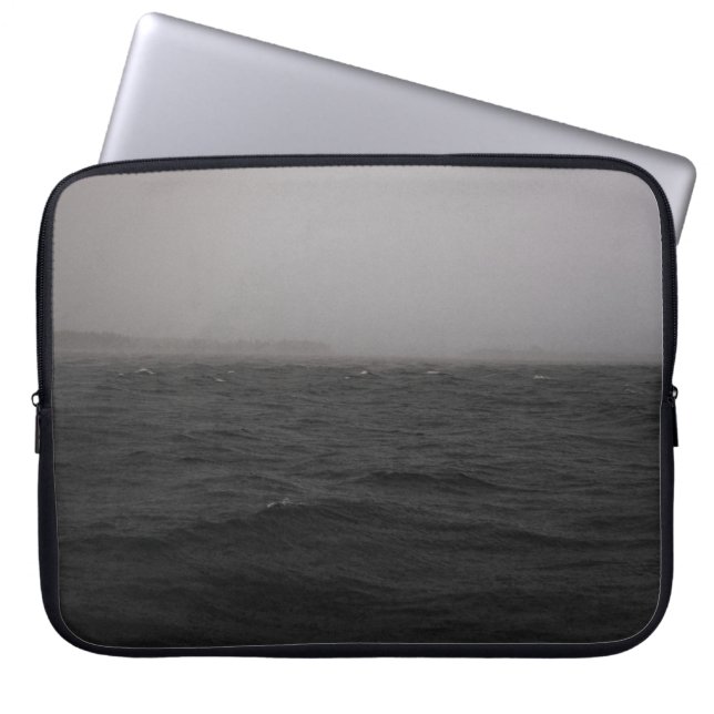 LICHAAM WATER MET ZWARE SCHIJN LAPTOP SLEEVE (Voorkant)