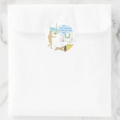 Lichaam zegt ronde sticker (Tas)