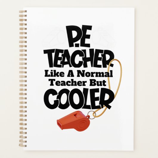 Lichaambewegingsdocent, net als een gewone docent planner (Voorkant)