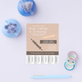 Lichaamcontouren en lichaamsplinters weg flyer (Enkel)