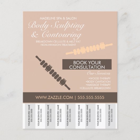 Lichaamcontouren en lichaamsplinters weg flyer (Voorkant)