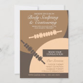 Lichaamcontouren massagebrochures kaart (Voorkant)