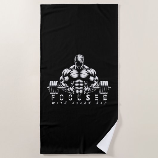 Lichaamgevorming-Fitness Strandlaken (Voorkant)