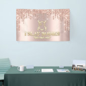 Lichaamsbedekking Beauty Logo Glitter Gold Logo Bu Spandoek (Beurs)