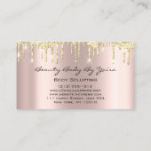 Lichaamsbedekking Beauty Logo Glitter Gold Logo Bu Visitekaartje (Achterkant)