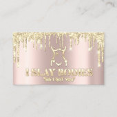 Lichaamsbedekking Beauty Logo Glitter Gold Logo Bu Visitekaartje (Voorkant)