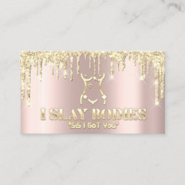 Lichaamsbedekking Beauty Logo Glitter Gold Logo Bu Visitekaartje
