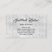 Lichaamsbedekking Beauty Logo Massage Silver Grey  Visitekaartje (Achterkant)